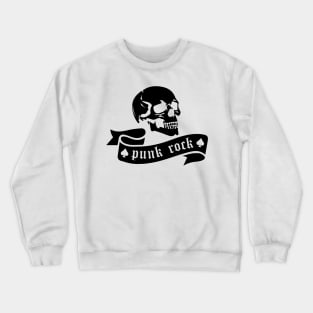 punk rock label Crewneck Sweatshirt